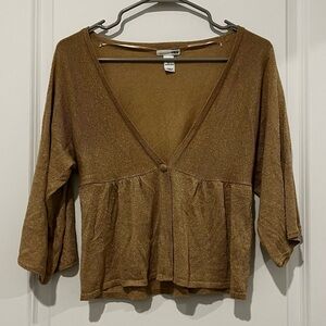 H&M Gold Knit Cardigan